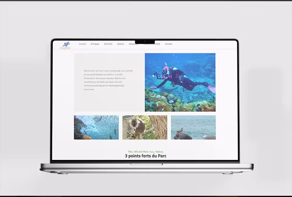 Système de billetterie en ligne – Parc national de Nosy Tanihely